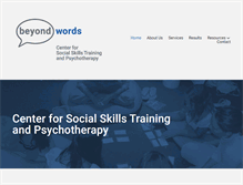 Tablet Screenshot of beyondwordscenter.com
